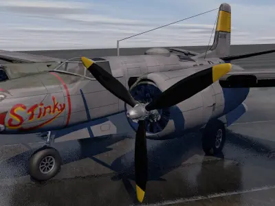 Douglas A-26B Invader 3D model