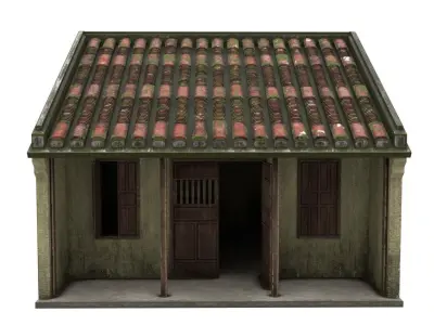 Hoi An Ancient House Model Free low-poly 3D model