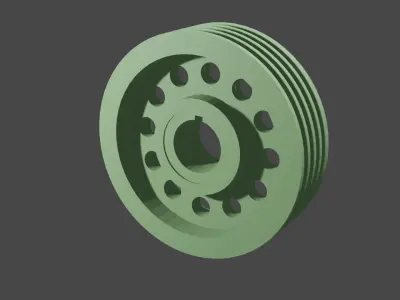 Pulley Belt 3D model