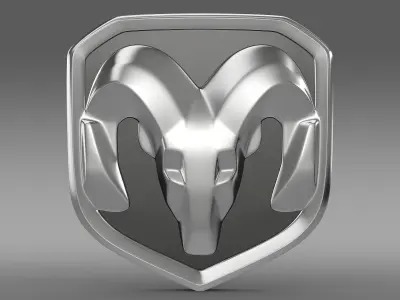 Dodge RAM logo 3D model