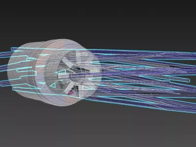 Regenerative Vortex Thruster - Efficiency Booster Nozzle 3D model