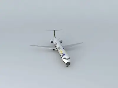 MD-83 GoldenJet The Heart of Iceland GJ27HOI Free 3D model