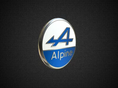 alpine logo 3D model