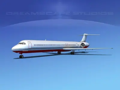 Douglas MD-80 Corporate 4 3D model
