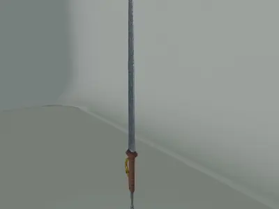 Low Poly Game Ready Stylized Sword Low-poly 3D model