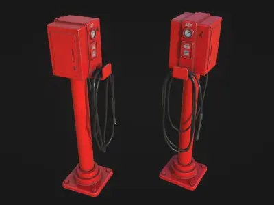 Air Tower Meter Low-poly 3D model