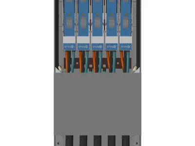 Power cable distribution rack Free 3D model