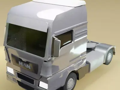 Man truck model 3D model