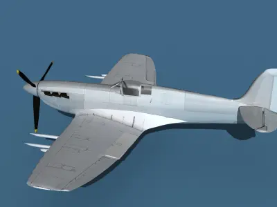 Supermarine Spitfire Mk5C V00 3D model