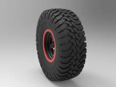 Wheel of Trophy truck 3D model