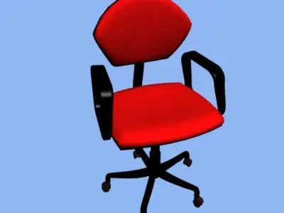 3D chair office Low-poly 3D model