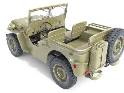 Willys military jeep 3D model