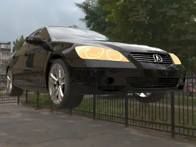 Mazda and Acura Car 3D Model Free low-poly 3D model