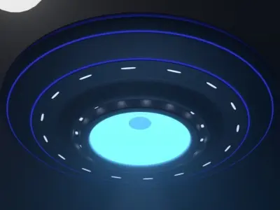 UFO DH01 Low-poly 3D model