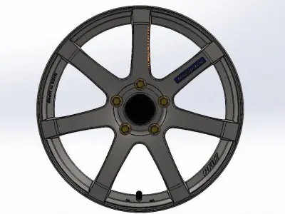 ENKEI PF-07 WHEEL 3D model