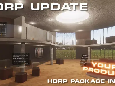 3D Museum Showroom Kit Low-poly 3D model