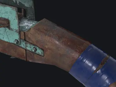 Weapon Crossbrow Gun Low-poly 3D model