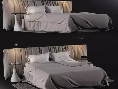 Archviz Bed Free Sample Free 3D model