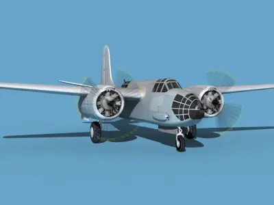 Douglas A-20A Havoc V00 3D model