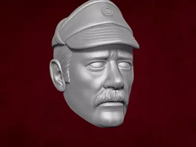 Admiral Pellaeon Star Wars Fan Art STL Files for Action Figures 3D print model