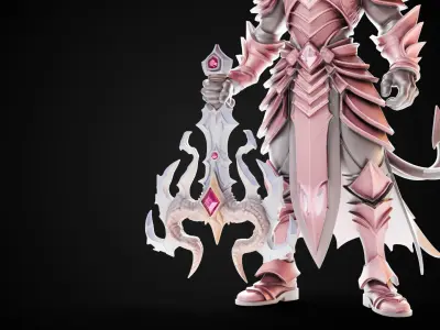 Stylized Sword - Dragonbane Greatsword Oblivion Maw - Game Ready 3D model
