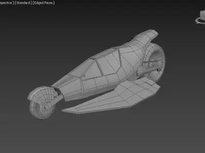 Emperor Battle for Dune Sand Bike Low-poly 3D model