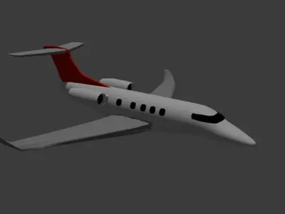 Embraer Phenom 300 Low-poly 3D model