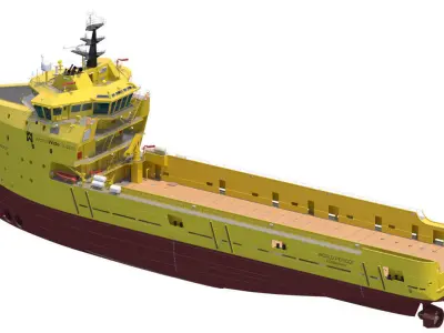 Platform Supply Vessel World Peridot 3D model