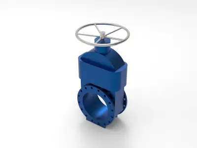 Gate Valve Handwheel Water DN40 to DN500 3D model