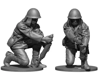 Japan soldier ww2 3D print model