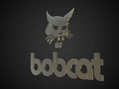 bobcat logo 3D model