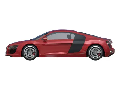 AUDI R8 Low-poly 3D model order