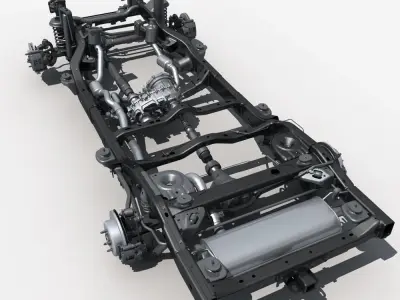 Car Chassis 02 3D model