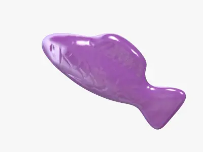 Swedish Fish Purple model 3D model