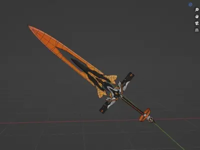 Honkai Impact 3rd Cleaver Of Shamash Low-poly 3D model