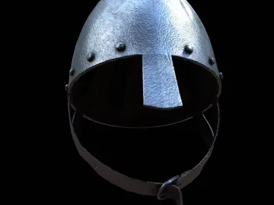 Norman Helmet Low-poly 3D model