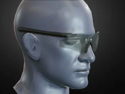 ESS ICE glasses Low-poly 3D model