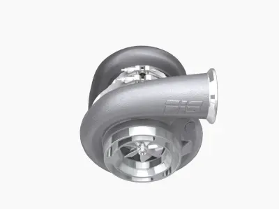 Forced Inductions GTR 107mm GEN4 turbocharger Low-poly 3D model