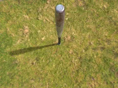 Aluminium Bat -- PBR -- Game Ready Asset Low-poly 3D model