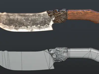 Butchered fish MEGASET 4 models 5 texture variations Low-poly 3D model