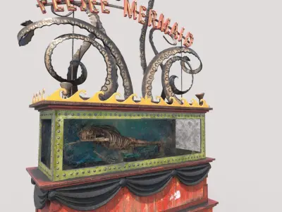 Mermaid Exhibition Stand 3D model