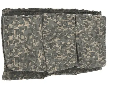 magazine pouch and bullet clip 3D model