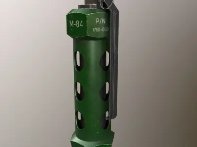 FLASHBANG MODEL plastic bottle with holes Free low-poly 3D model