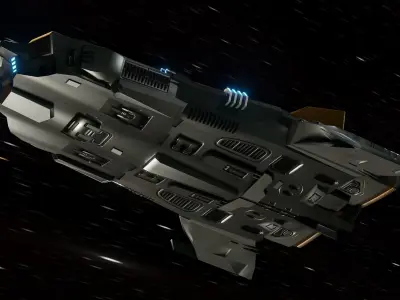 Anopheles Spaceship Low-poly 3D model