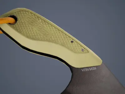 Gerber Tri-Tip - Green Low-poly 3D model