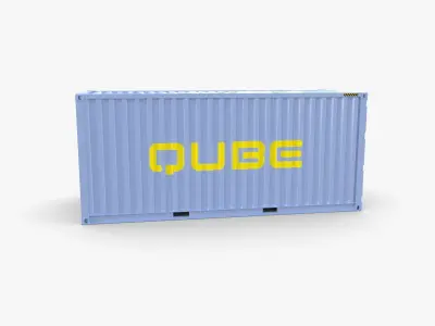 20ft Shipping Container Qube v 3D model