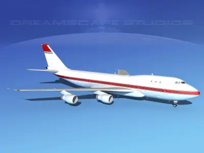 Boeing 747-100 Corporate 2 3D model