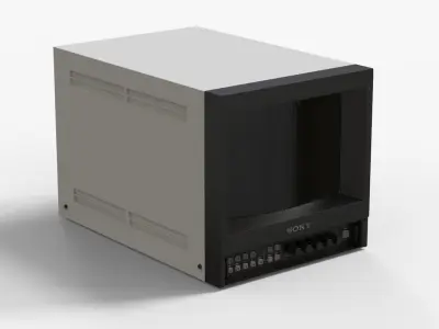 Monitor TV Trinitron 3D model