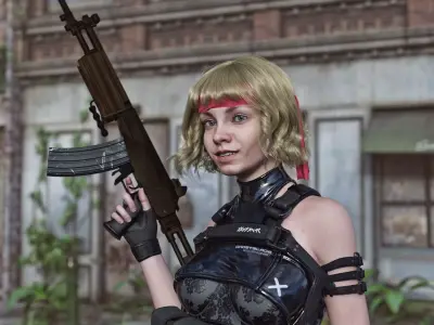 Galil Rifle for G8 3D model