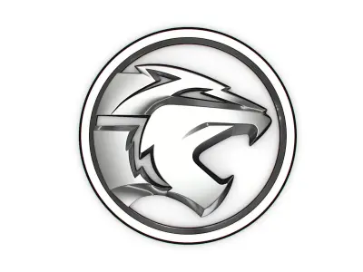 Proton logo 3D model